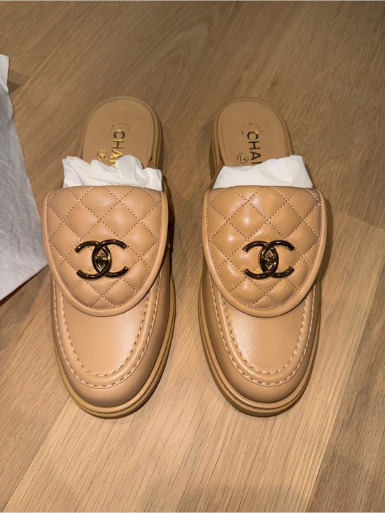 CHANEL Shoes - *NWT* CHANEL Beige Quilted Loafers with Original Packaging - women’s size 39